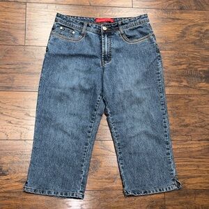 Cosmopolitan Relaxed Fit Cropped Blue Jeans 10P